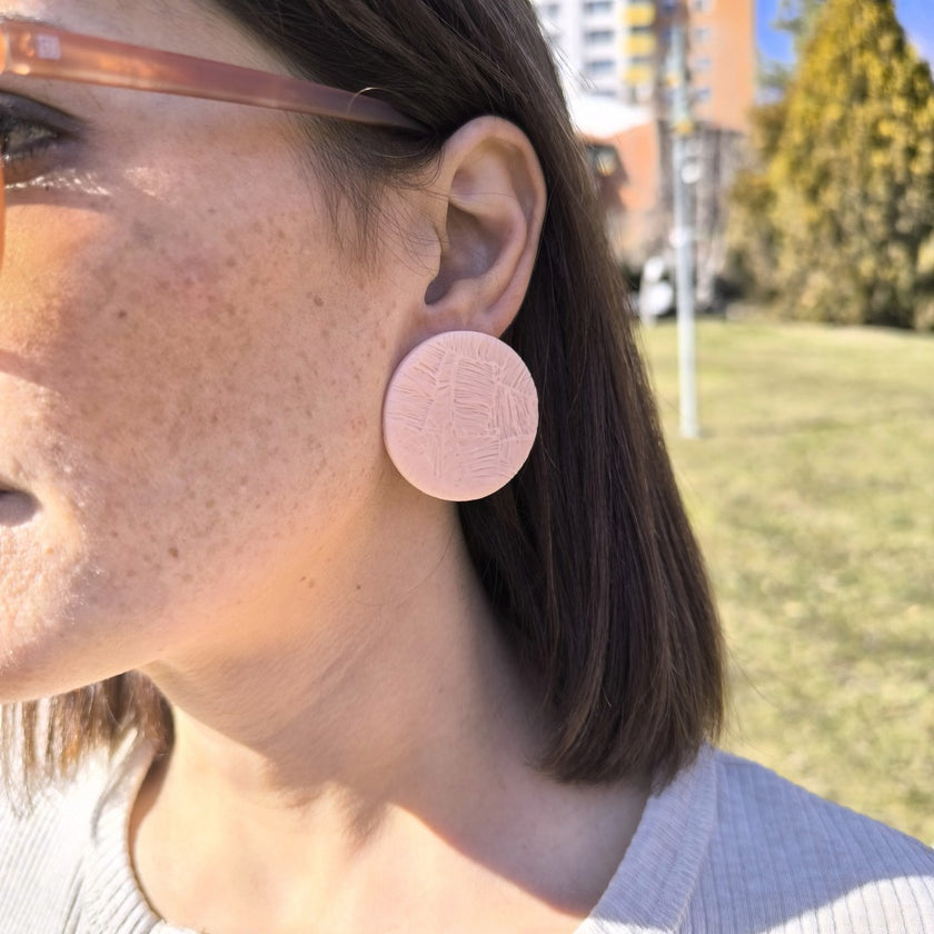 Luna Küpe - Blush Pink