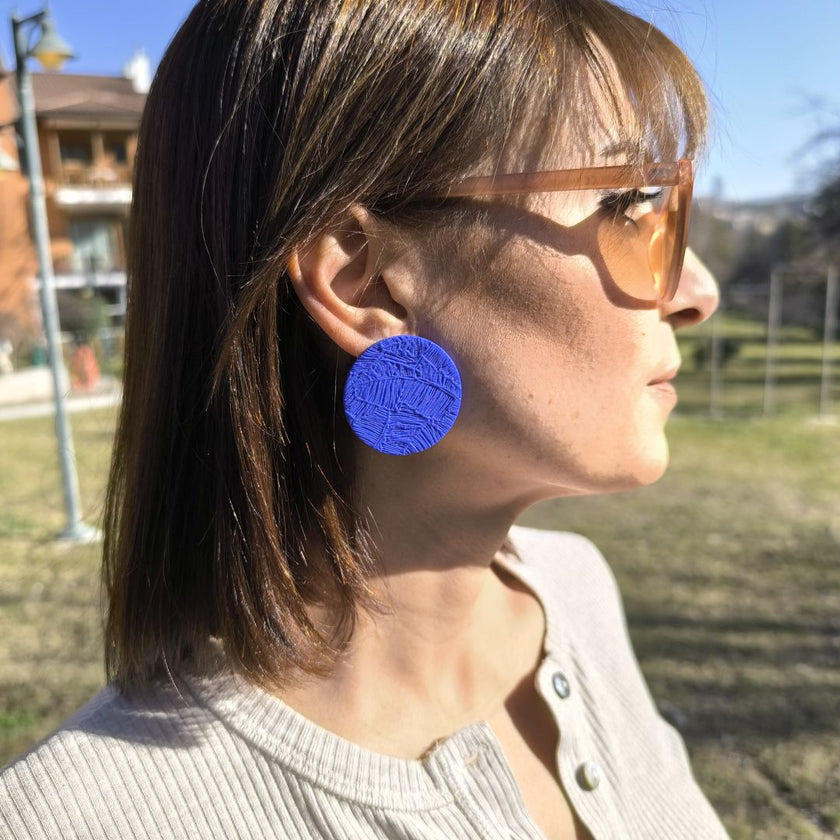 Luna Küpe - Saks Blue