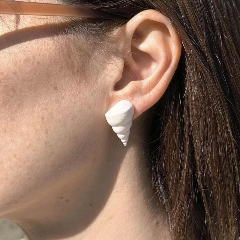 Shelby 4'lü Küpe Seti - Salt White