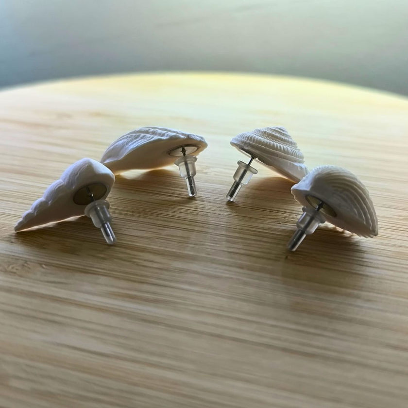 Shelby 4'lü Küpe Seti - Salt White