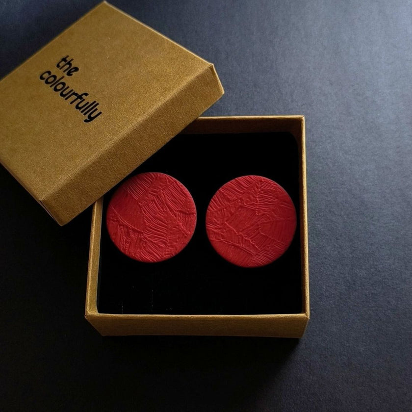 Luna Küpe - Christmas Red