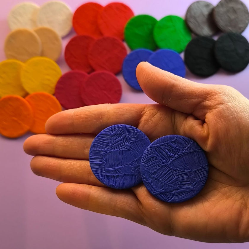 Luna Küpe - Saks Blue