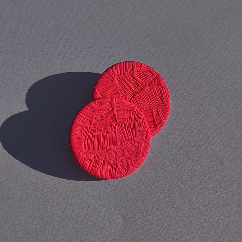 Luna Küpe - Cherry Red