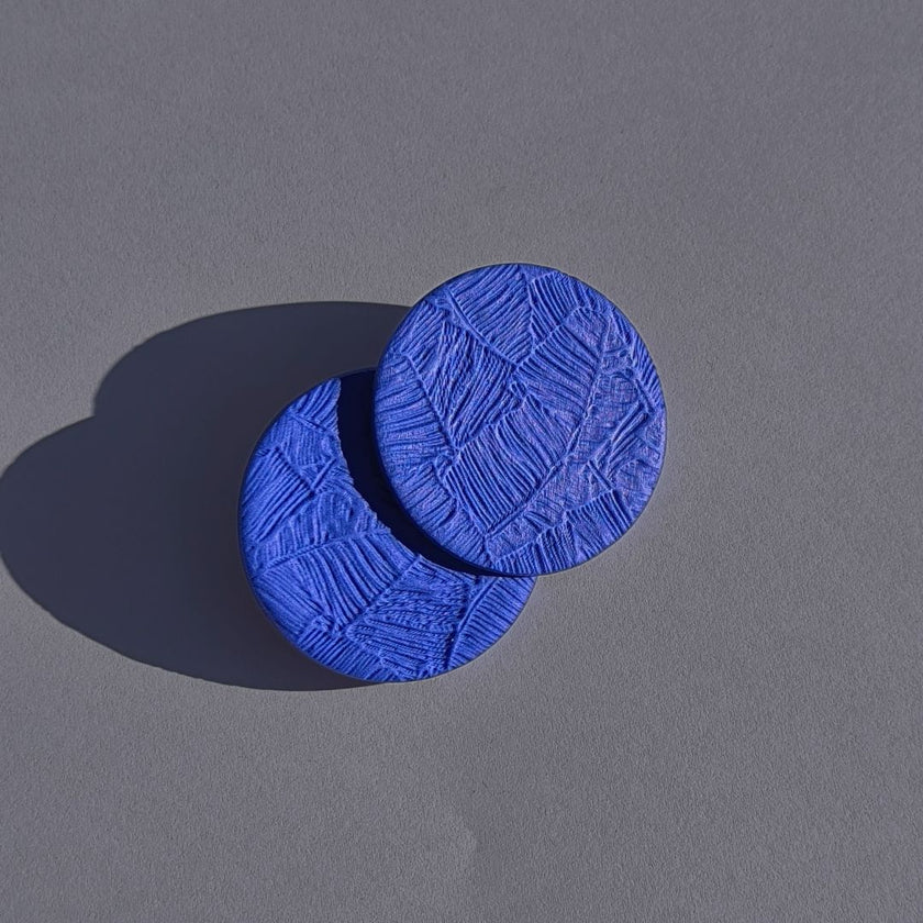 Luna Küpe - Saks Blue